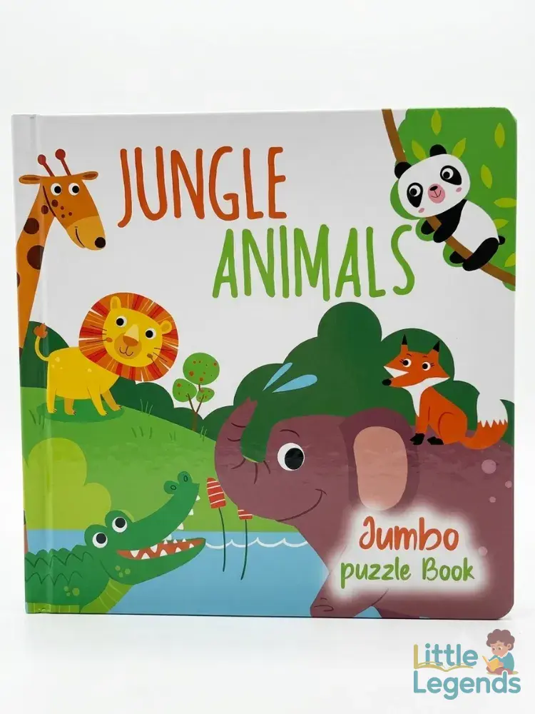 Jumbo puzzle book - jungle animals