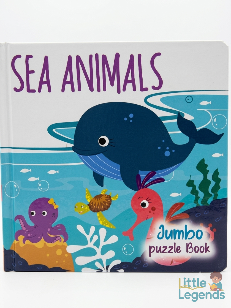 Jumbo puzzle book - sea animals